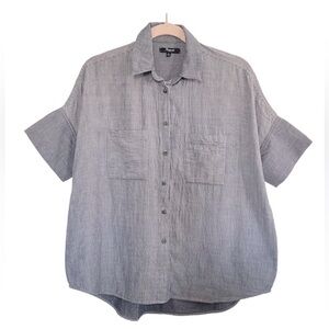 Madewell Courier Button-Down Shirt in Lilydale Blue Stripe, XXS